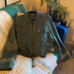 Free people crop top jacket